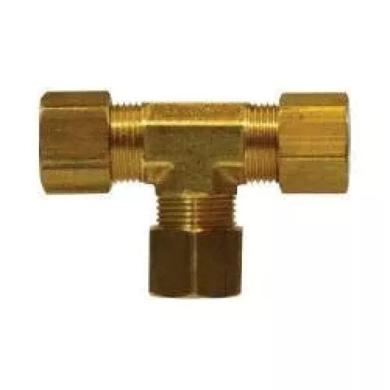 00064-12 Tee, 3/4 in Compression x 3/4 in Compression x 3/4 in Compression, Brass