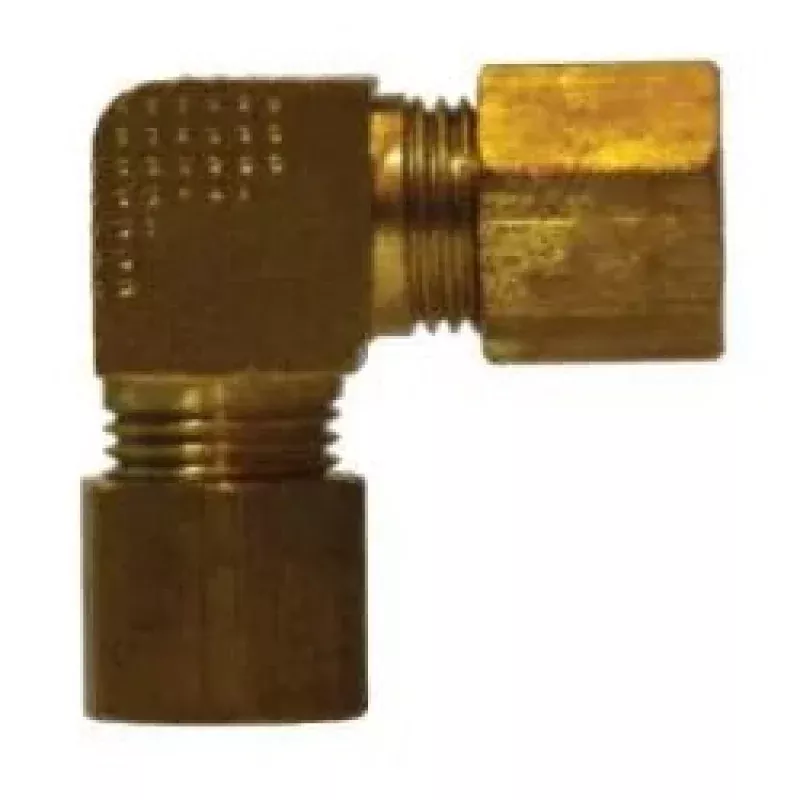 00065-12 90 deg Union Elbow, 3/4 in Compression x 3/4 in Compression, Brass