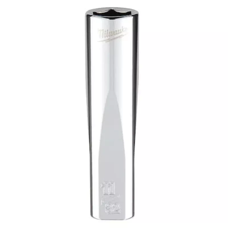 1/4 in. Drive 11/32 in. SAE 6-Point Deep Socket with FOUR FLAT Sides