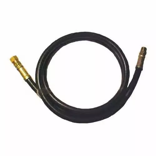 1 Ft. Black 1/4 In. Single Wirebraid Hose with 3/8 In. Male Ends