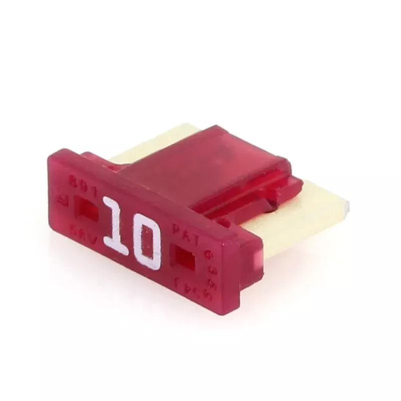 10 Amp Low Profile Mini Blade Fuse - ATM / ATM-LP / APM / MIN Style - 5 or 25 Pack