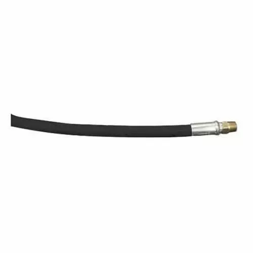 10 Ft. Black 3/8 In Single Wirebraid Hose, 3/8 In MPE