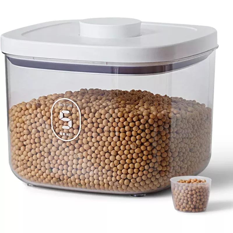 10 Lbs Storage Container Bin Rice Dispenser with Measuring Cup Food Cereal Container Bins Household for Kitchen Pantry Organization