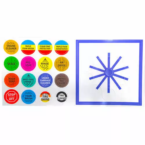 10 Position Rotary Decal with Circles