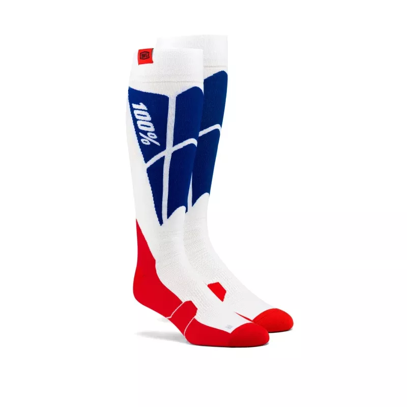 100% Hi-Side Performance Moto Sock (Closeout) Navy/Grey