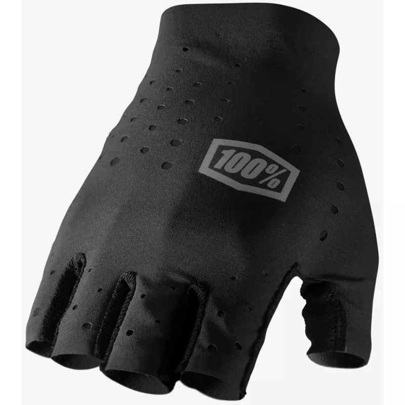 100% Sling Short Finger MTB Glove Black