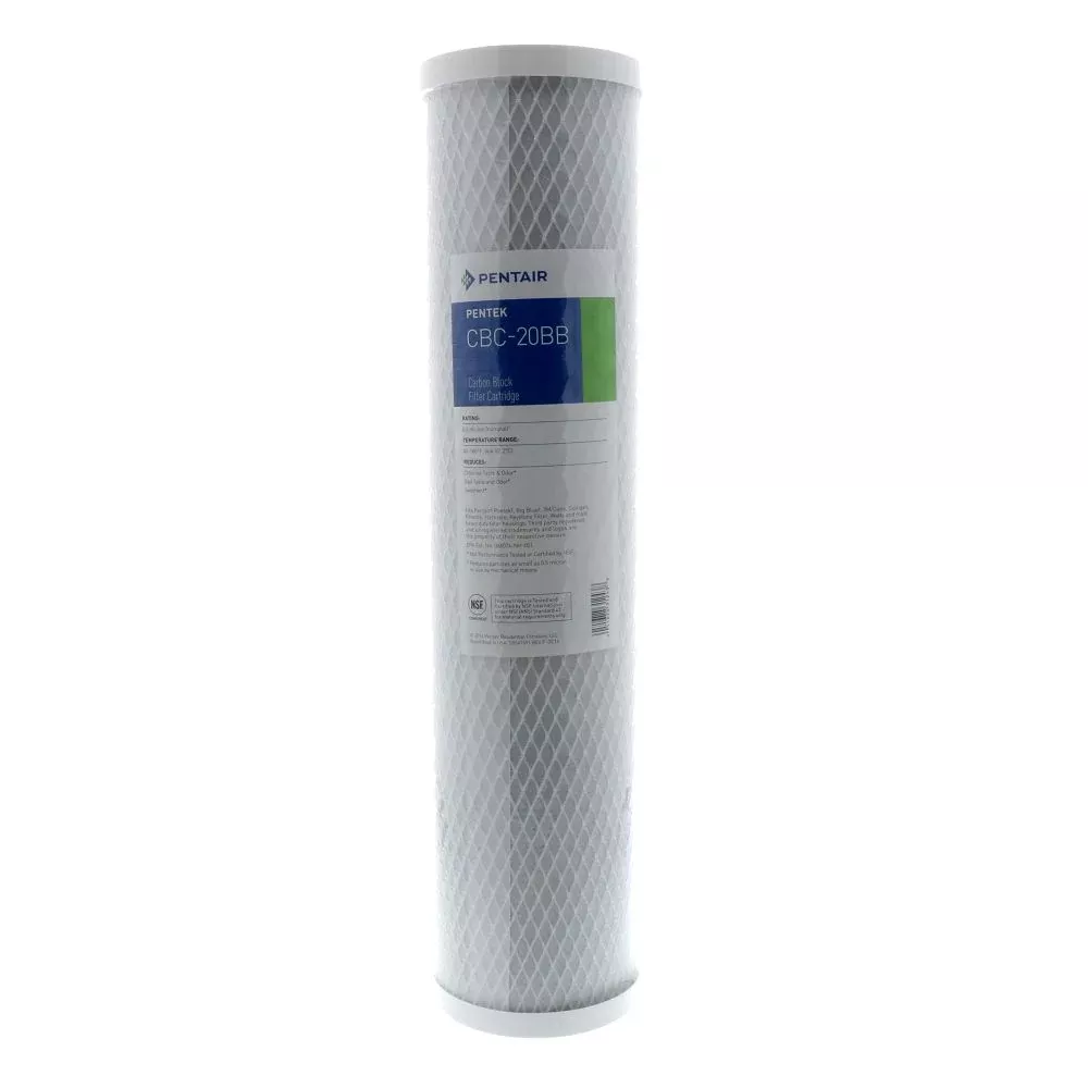 20" BB Pentek CBC-20BB Carbon Block CTO/VOC 0.5 mic Filter Compatible with Everpure CC3E