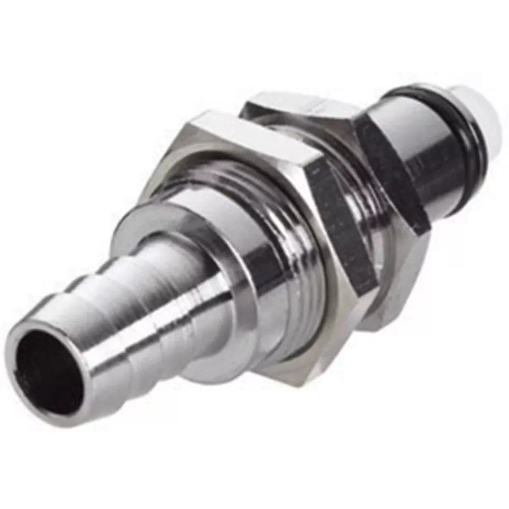 73200 NSF Valved Panel Mount Hose Barb Coupling Insert 3/8 ID Barb