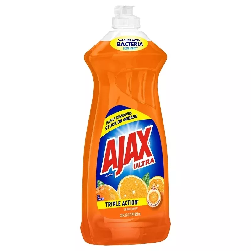Ajax 144678 Dishwasher Soap, 28 oz Bottle, Liquid, Citrus, Orange