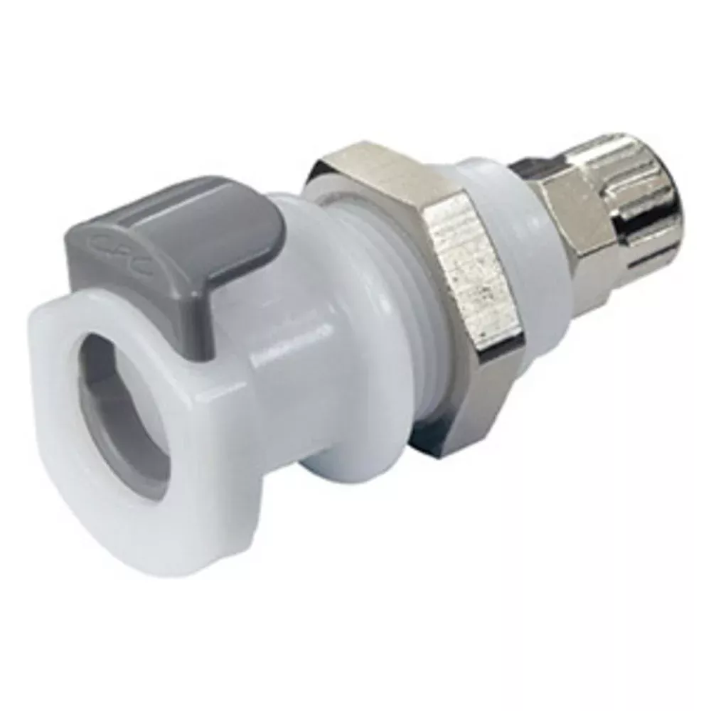 APCD12004 Valved Panel Mount PTF Coupling Body 1/4 PTF