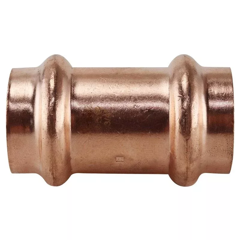 Apollo XPRC34 Coupling with Stop, 3/4 in, Press Fit, Copper, 300 psi Pressure