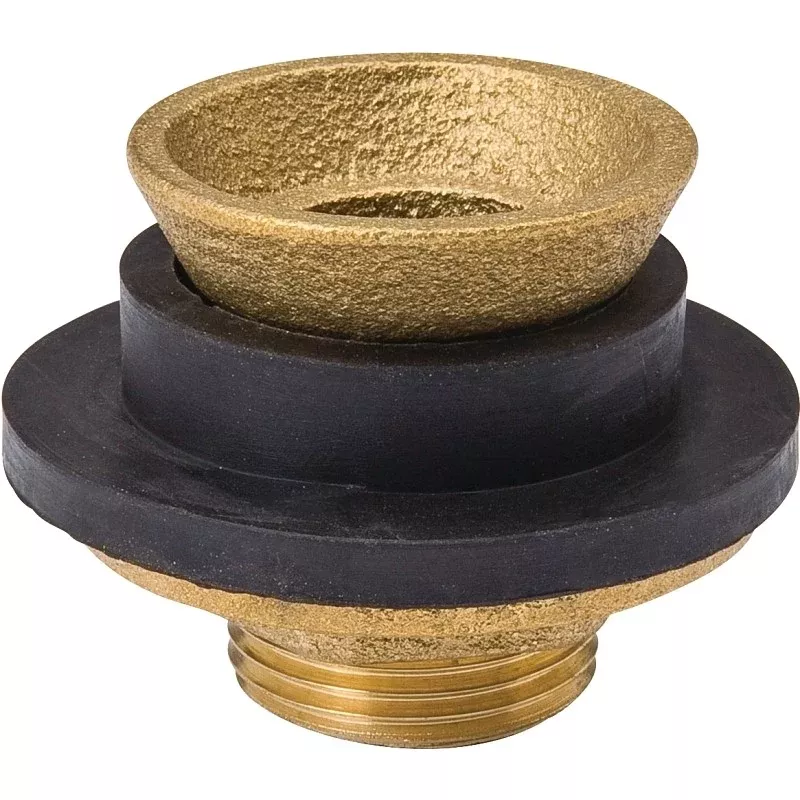 B & K 150-206 Closet Spud, Brass/Rubber