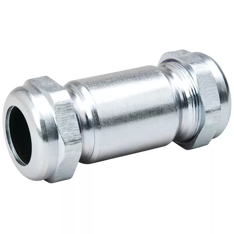 B & K 160-003HP Pipe Coupling, 1/2 in, Compression, Steel, 125 psi Pressure