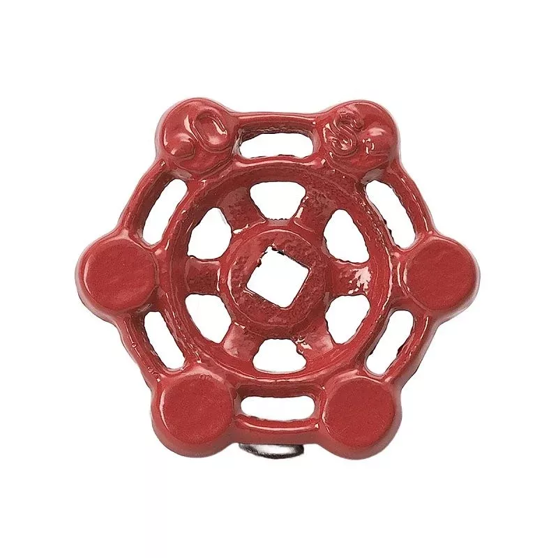 B & K 888-001HN Wheel Handle, Metal, Red, 25-Piece