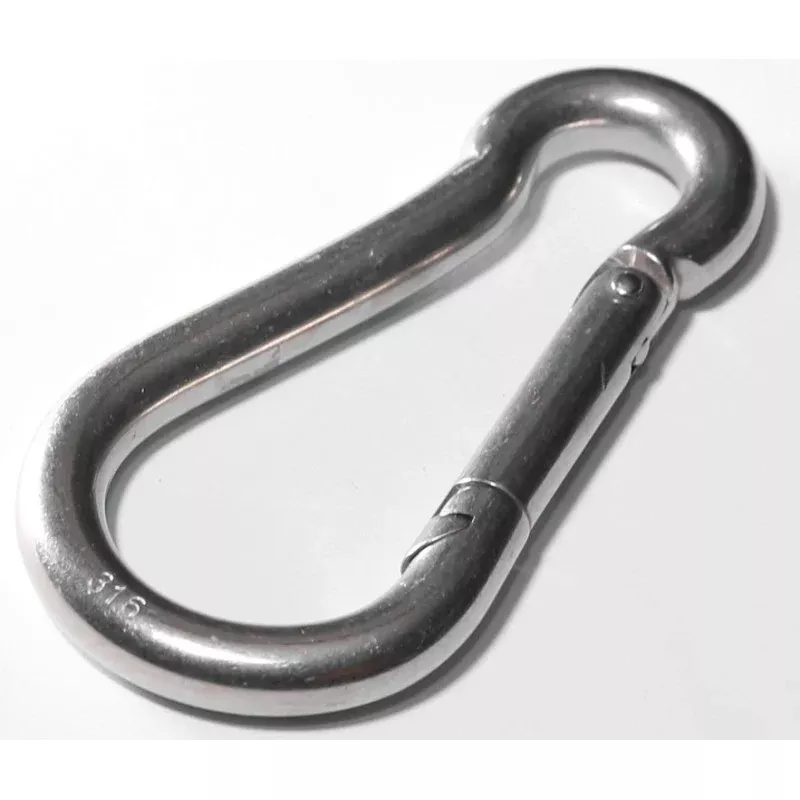 Baron 2450S-11/32 Spring Snap, 160 lb Working Load, Stainless Steel, Zinc