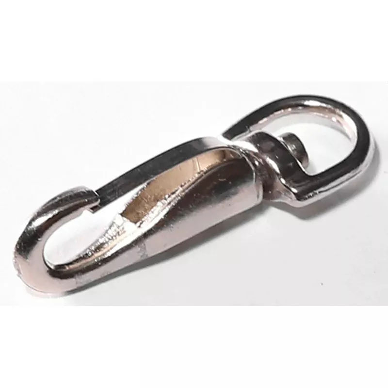 Baron 437-3/8 Spring Snap, 45 lb Working Load, Zinc, Nickel