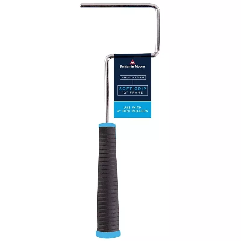 Benjamin Moore U73600-012 Paint Roller Frame, 12 in L, 4 in W, Soft Grip Handle, 1 EA