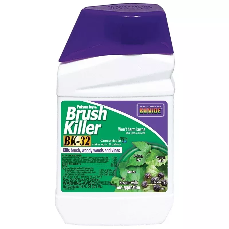 Bonide 330 Brush Killer, Liquid, Clear Yellow, 16 oz