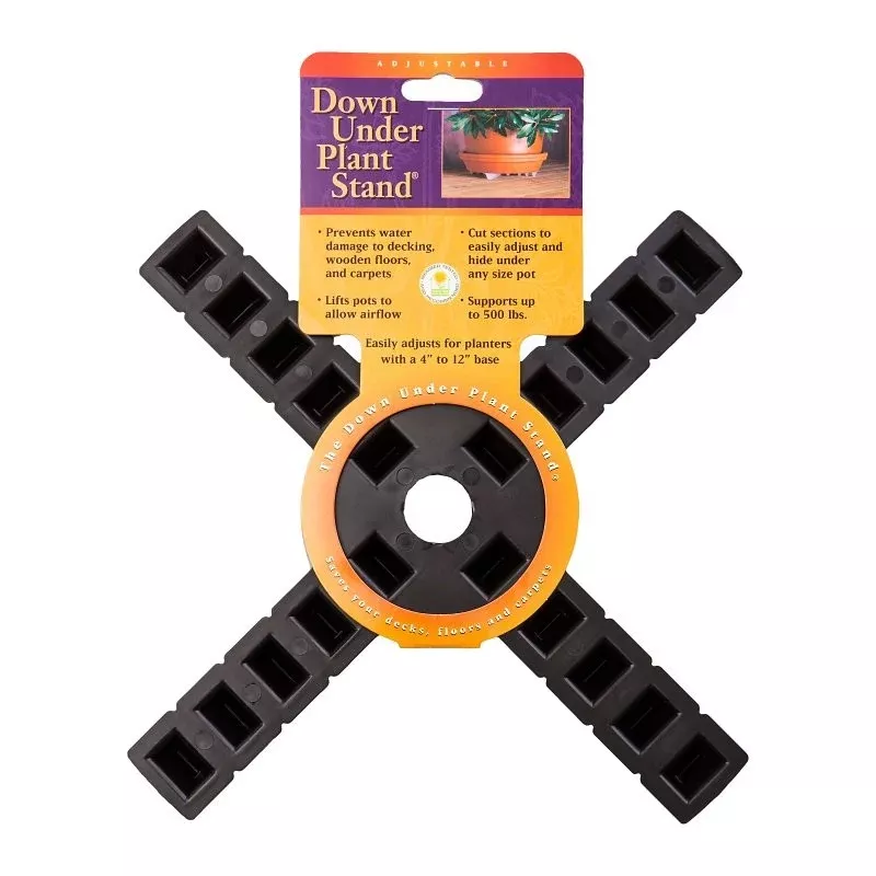 Bosmere S10410 Down Under Plant Stand, 12 in OAW, Plastic, Black