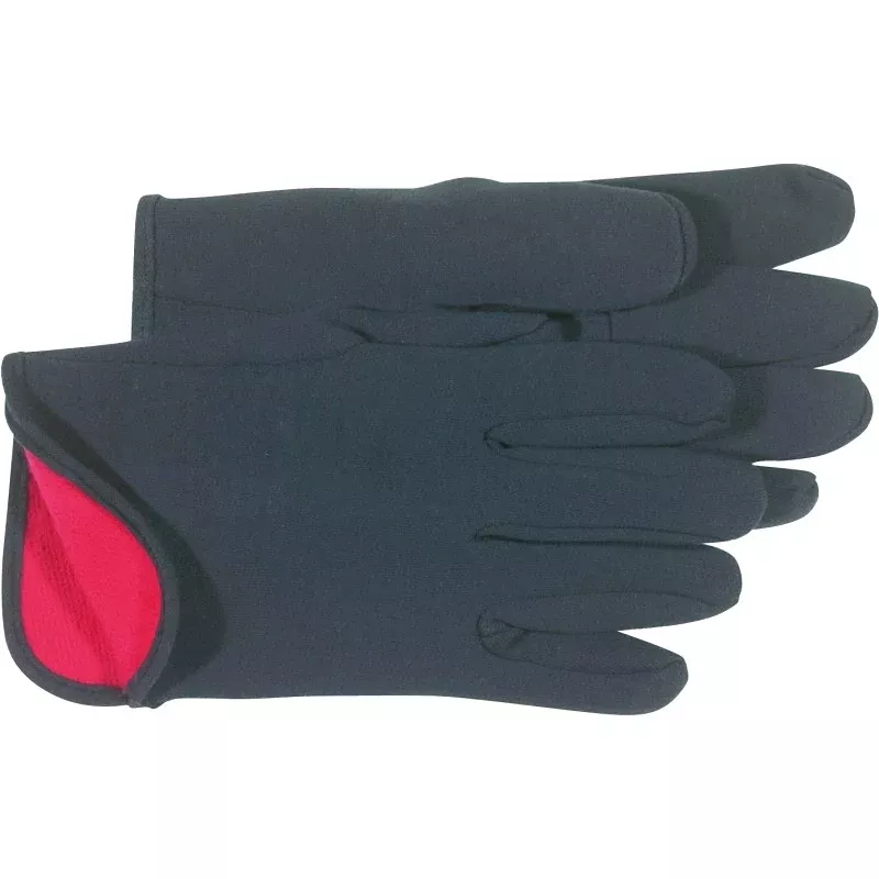 Boss 4027 Protective Gloves, L, Straight Thumb, Knit Wrist Cuff, Cotton/Polyester, Brown/Red
