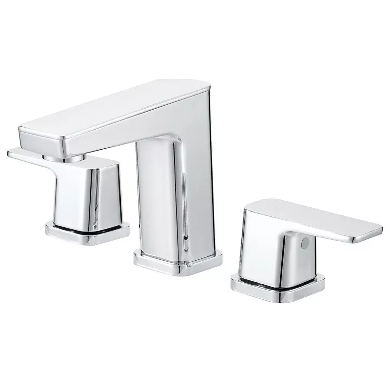 Boston Harbor FW6AC023CP Lavatory Faucet, 1.2 gpm, 2-Handle, 3-Faucet Hole, Brass/Zinc/Plastic, Chrome Plated