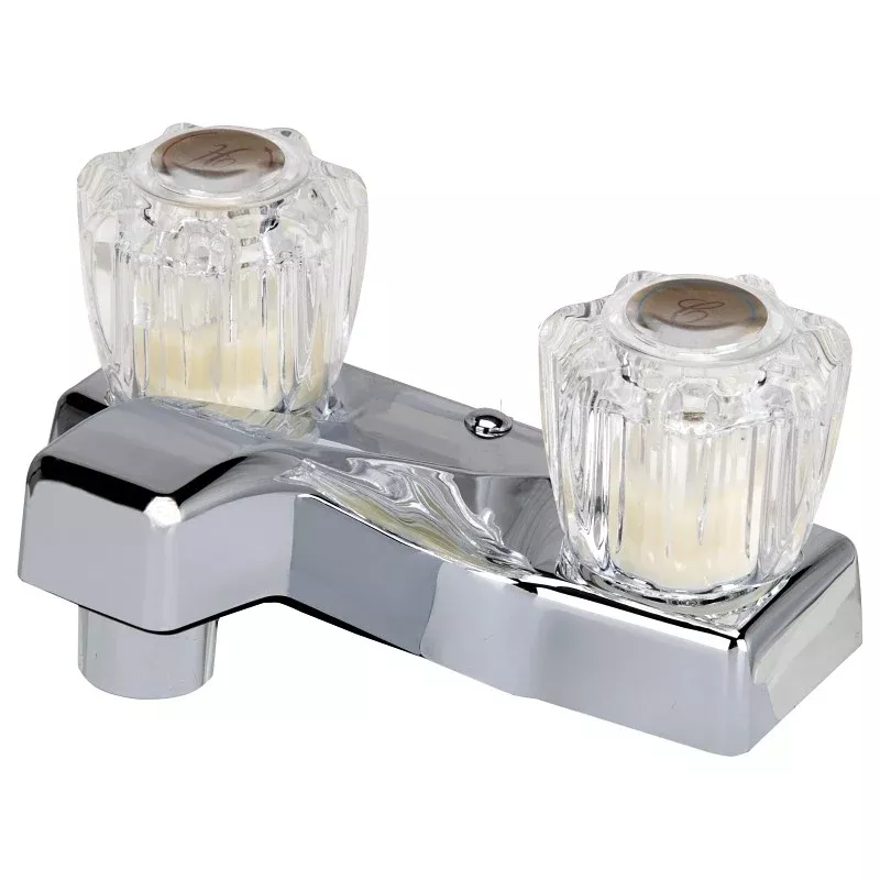Boston Harbor PF4201A Lavatory Faucet, 1.5 gpm, 2-Handle, Chrome Plated, Round Handle
