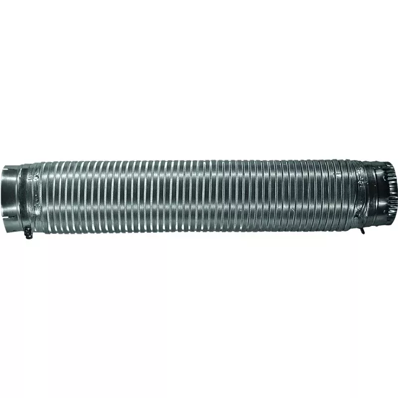 Builder's Best 110129 Semi-Rigid Dryer Vent Pipe Snap-Lock, 6 ft L, Aluminum