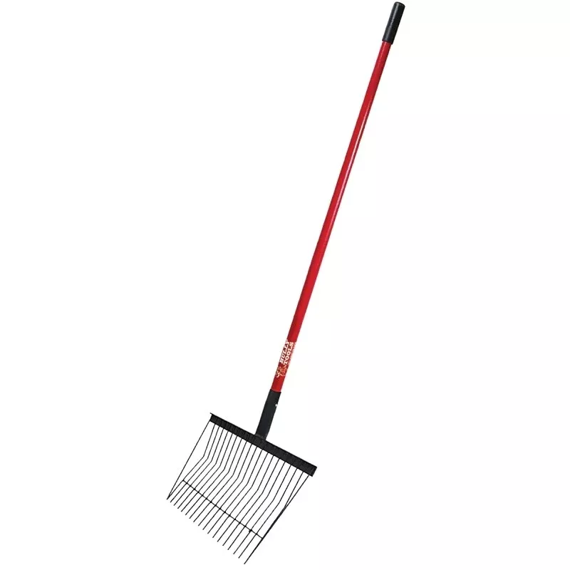 BULLY Tools 92342 Stall Fork, Steel Tine, Fiberglass Handle, Long Handle, 59 in L Handle