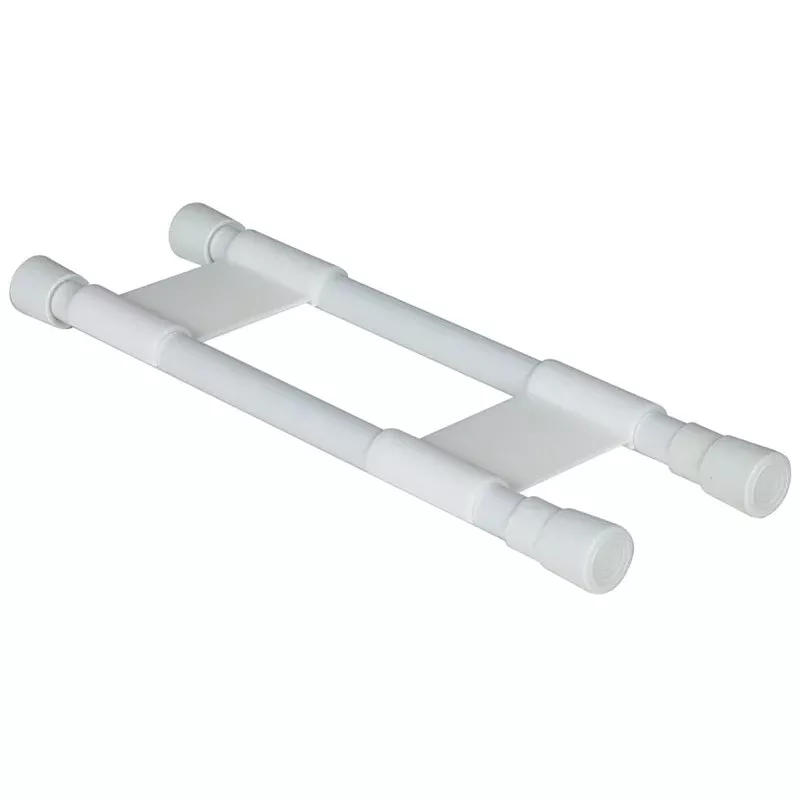 Camco USA 44093 Cupboard Bar, Plastic, White, 10 to 17 in L