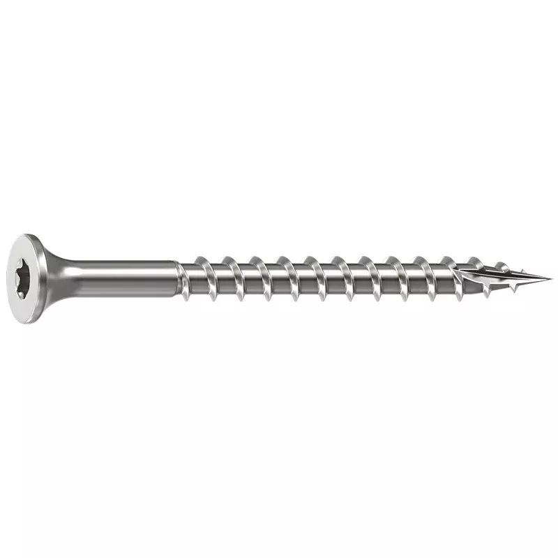 Camo 0348130 Deck Screw, #8 Thread, 2 in L, 2/3 Thread, Bugle Head, Star Drive, Sharp, Type-17 Point, 100