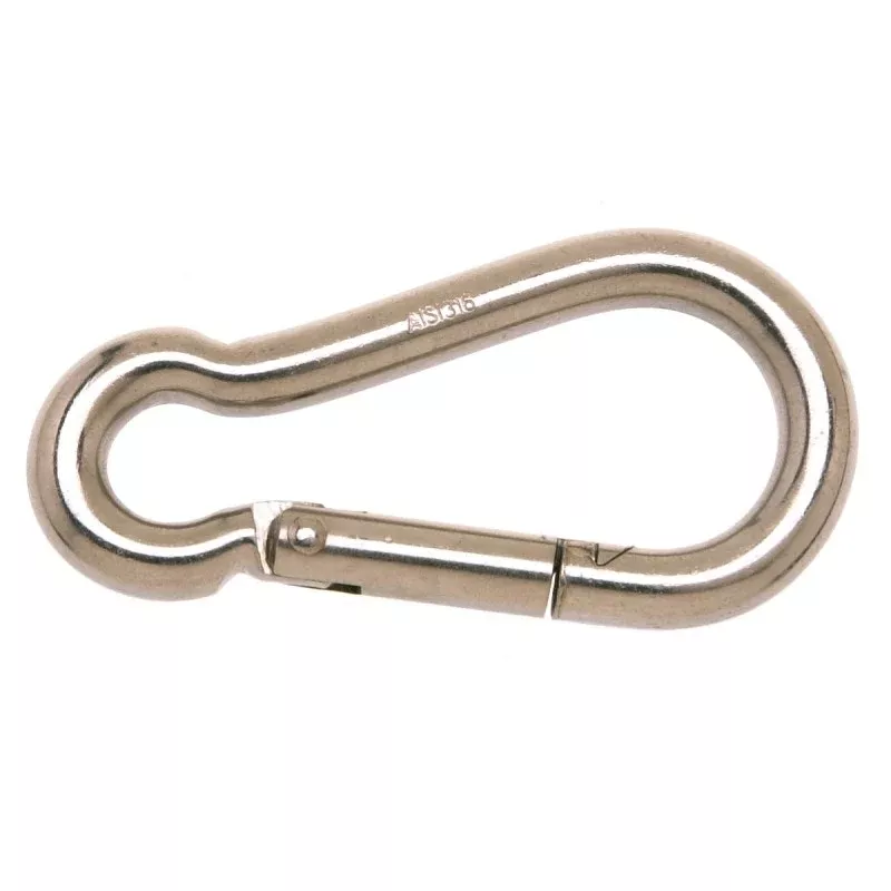Campbell T7630416 Spring Snap Link, 5/16 in, 200 lb Working Load, Stainless Steel