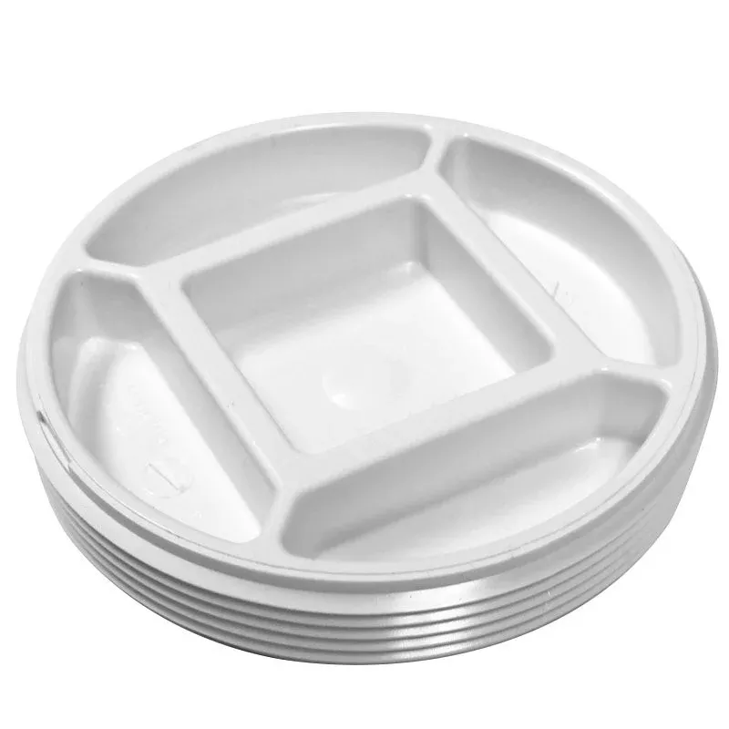 Canplas 193064 Toe Saver Floor Plug, 4 in, MNPT, PVC, White