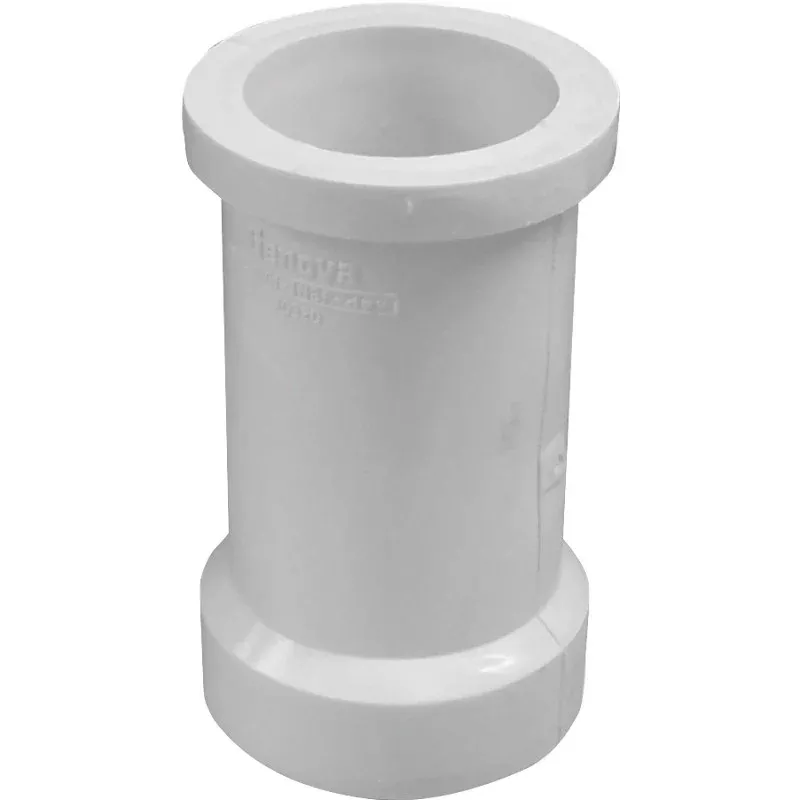 Canplas 193454 Pipe Adapter, 4 in, Spigot x Hub, PVC, White