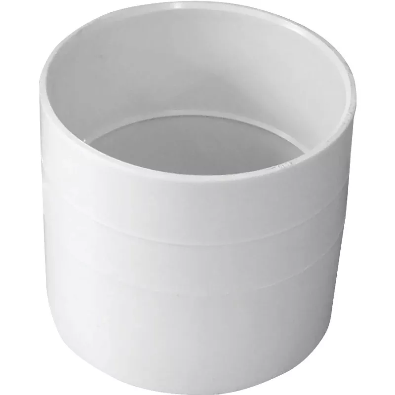 Canplas 414214BC Coupling, 4 in, Hub, PVC, White