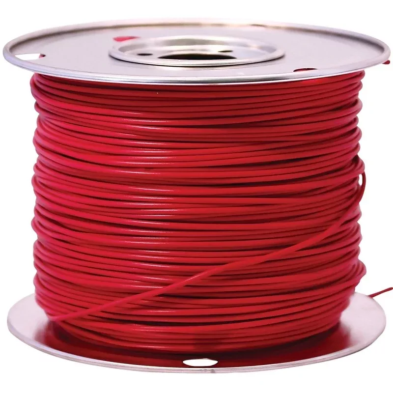 CCI 55669123 Primary Wire, 14 AWG Wire, 1-Conductor, 60 VDC, Copper Conductor, Red Sheath, 100 ft L