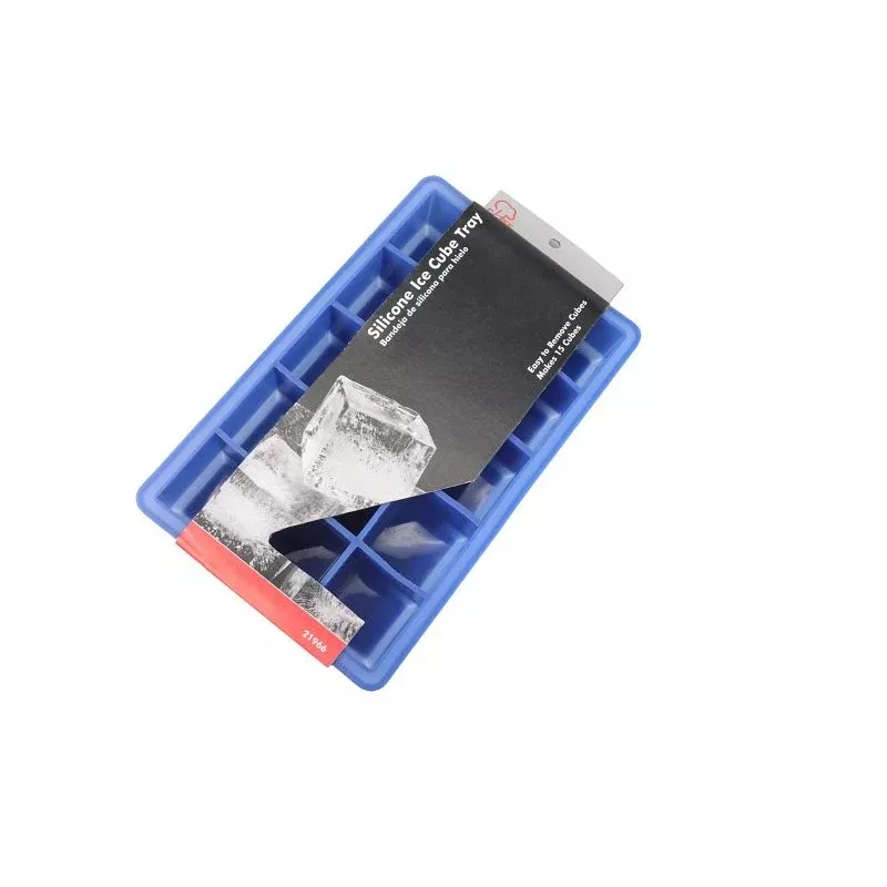 Chef Craft 21966 Ice Cube Tray, 15 Cubes, Silicone, Dishwasher Safe: Yes