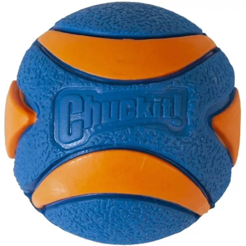 Chuckit! 33068 Dog Toy, M, Squeaker Toy, Rubber, Blue/Orange