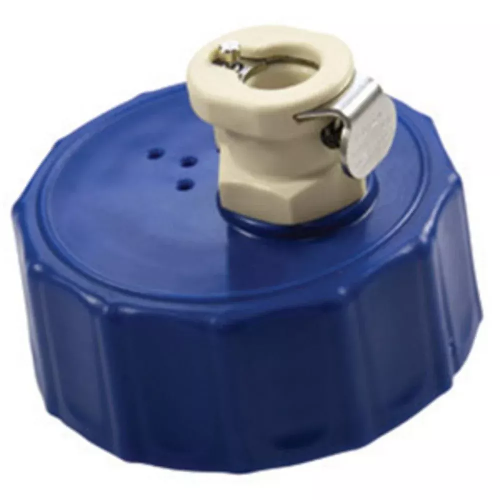 Colder BQ45GL1001 45mm Cap with PMC12 1/4 Hose Barb Valved Inline Body