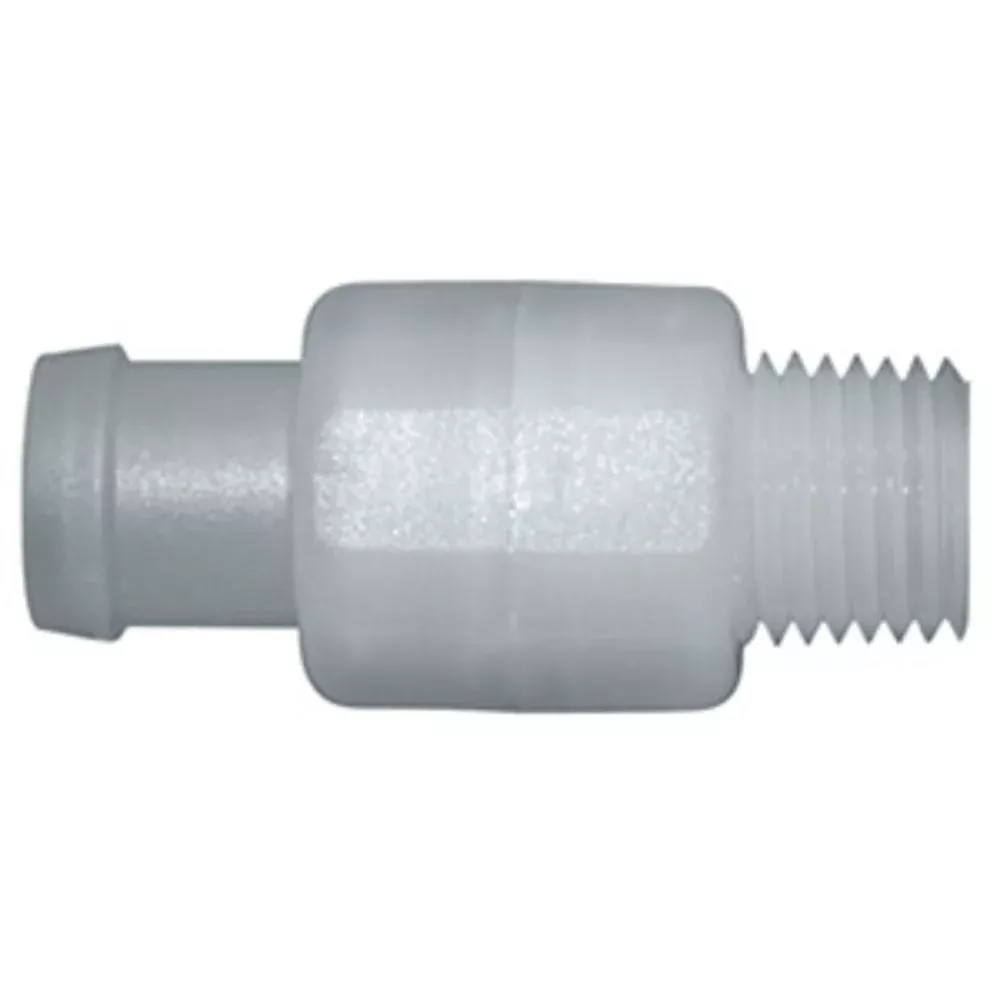 Colder DrumQuik 2879800 Vent Check Valve 1/2 Hose Barb x 1/4 MNPT Santoprene O-Ring