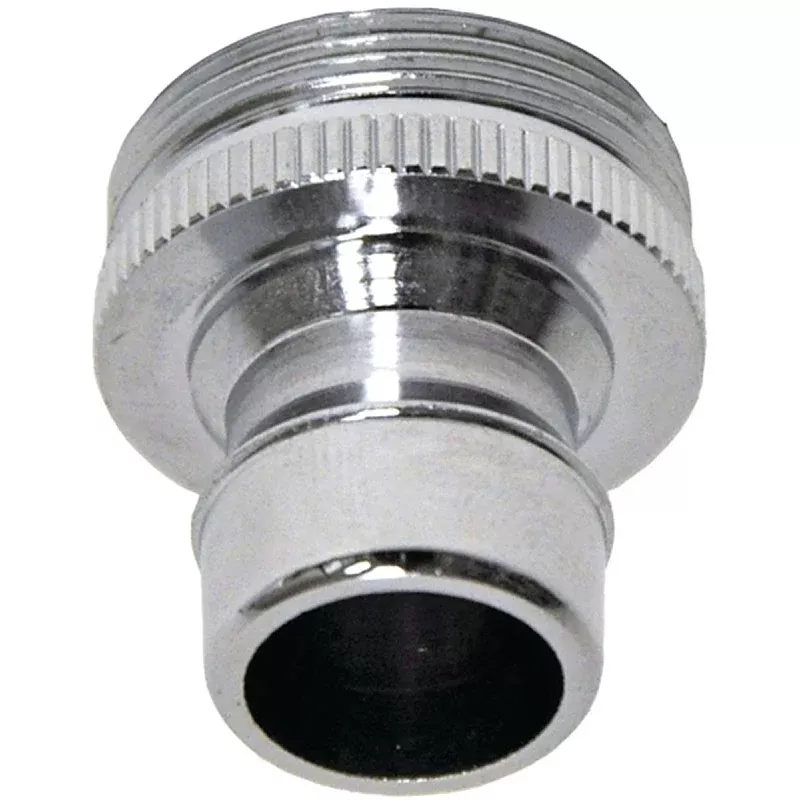 Danco 10506 Dishwasher Aerator Adapter, 15/16-27 x 55/64-27 in, Threaded, Brass, Chrome Plated