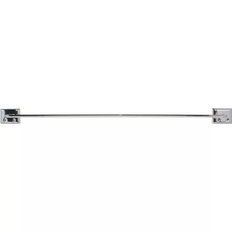 Decko 38170 Towel Bar, 24 in L Rod, Steel, Chrome, Surface