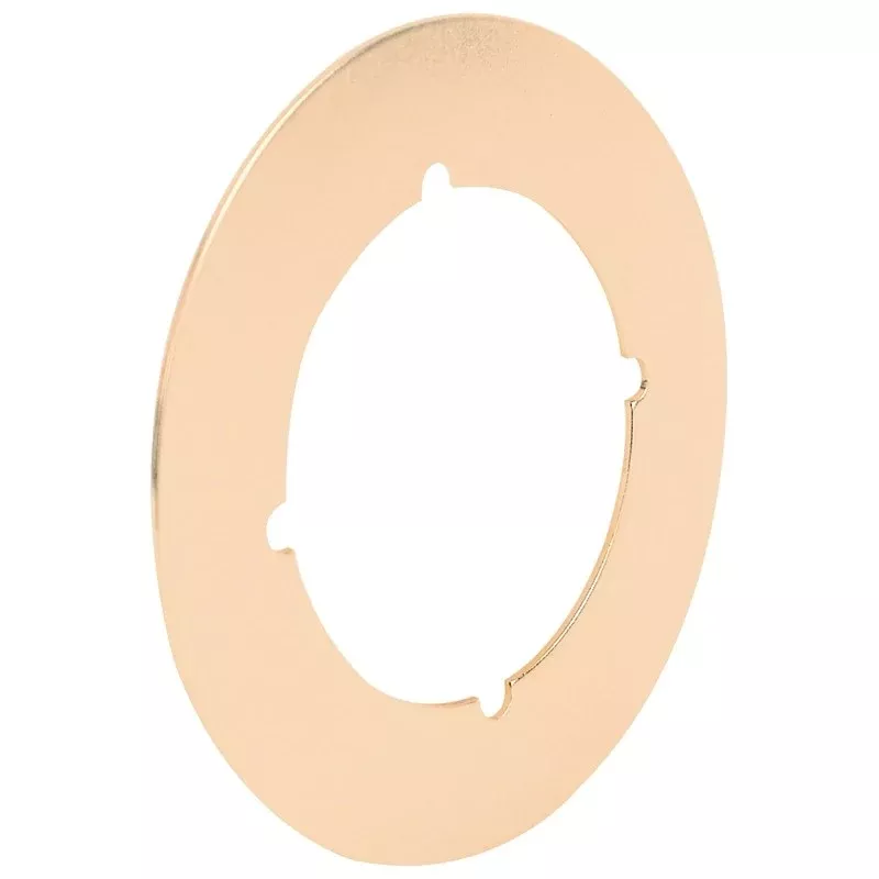 Defender Security U 9524 Door Cover Plate, Steel, Brass, For: 2-1/8 in Bore Locks