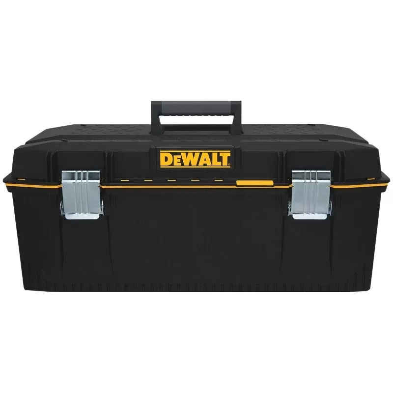 DEWALT DWST28001 Water Seal Tool Box, 100 lb, Resin, Black