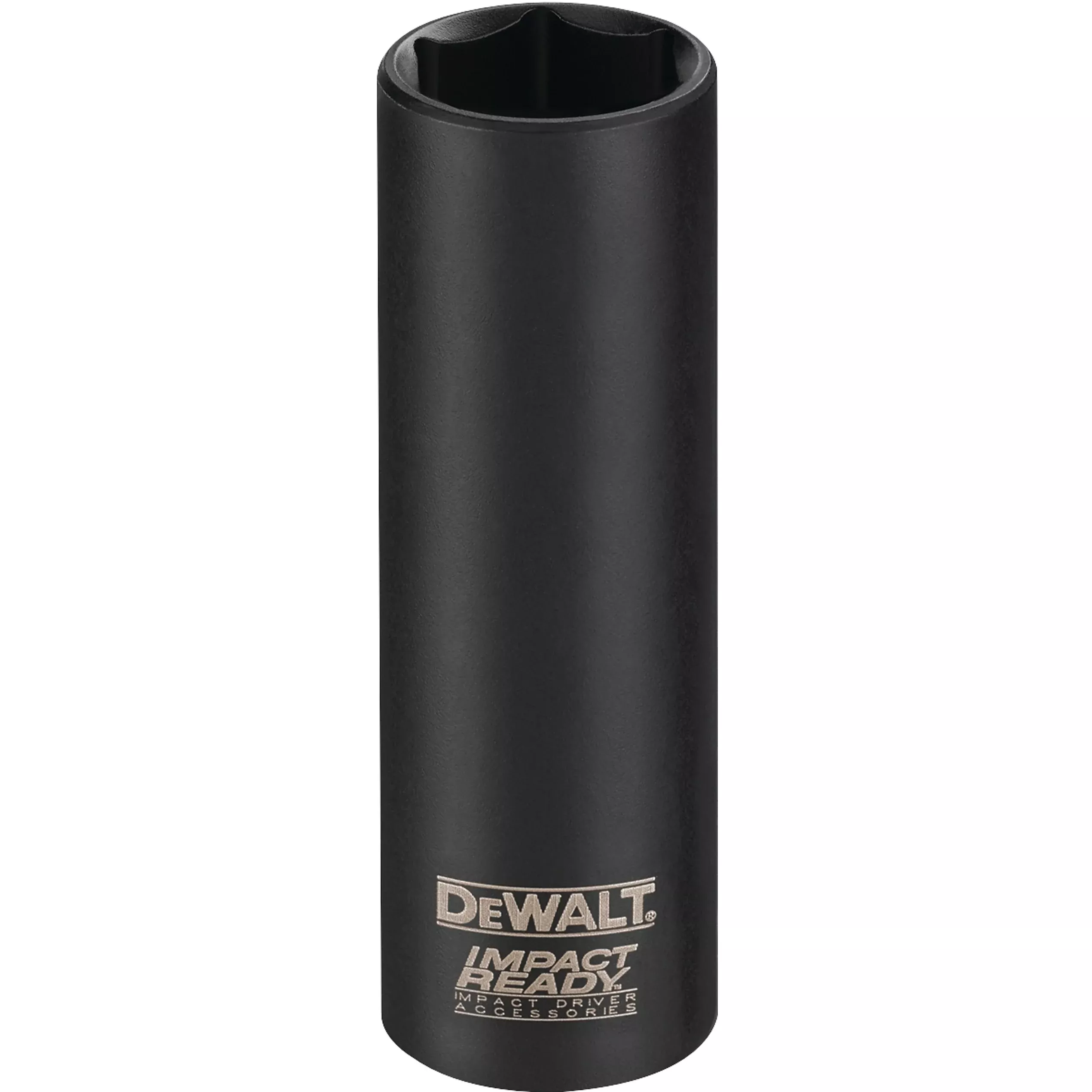 DEWALT IMPACT READY DW2290 Impact Socket, 3/4 in Socket, 3/8 in Drive, Square Drive, 6-Point, Steel, Black Oxide