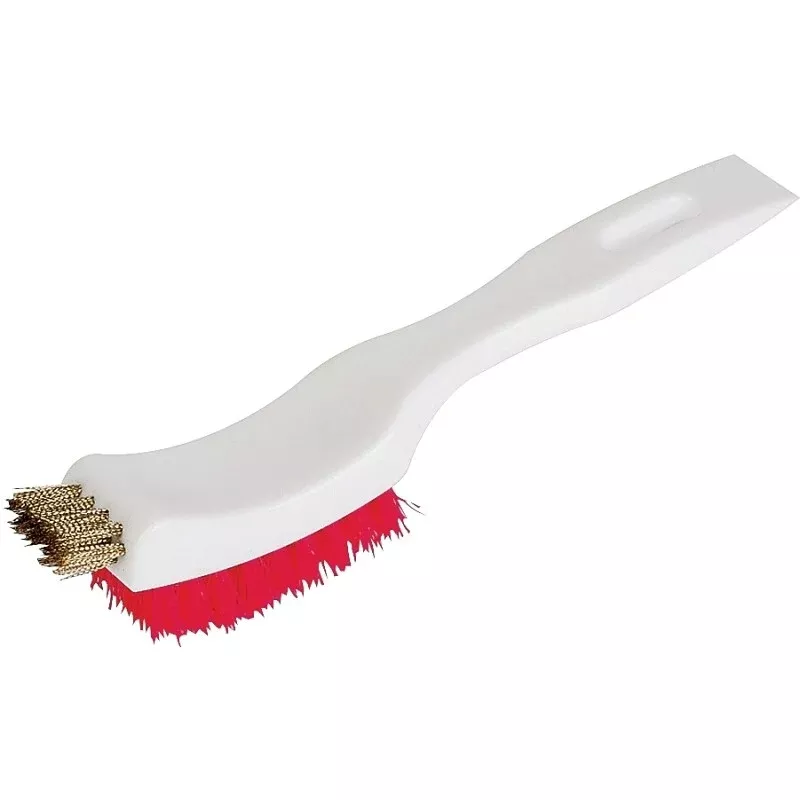 DQB 08356 Stripping Brush, Brass/Poly Trim, Plastic Handle