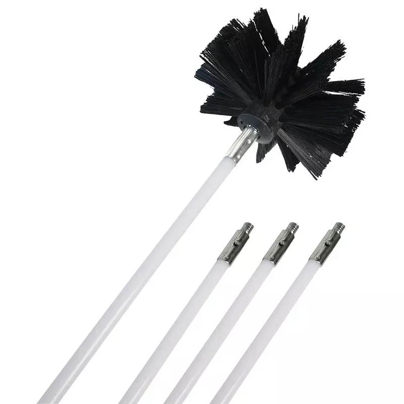 Dundas Jafine PCPBZW Duct Brush, 4 in Dia Brush, Nylon Handle