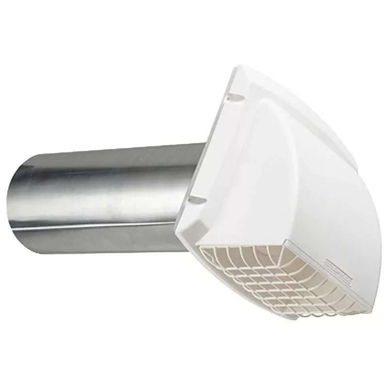 Dundas Jafine ProMax PMH4WZW Exhaust Hood, Polypropylene Hood, White Hood, 6-1/4 in W Hood, 4-1/4 in D Hood, 7 in H Hood