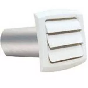 Dundas Jafine ProVent BLH4WZW Exhaust Hood, 4 in H, Polypropylene, White
