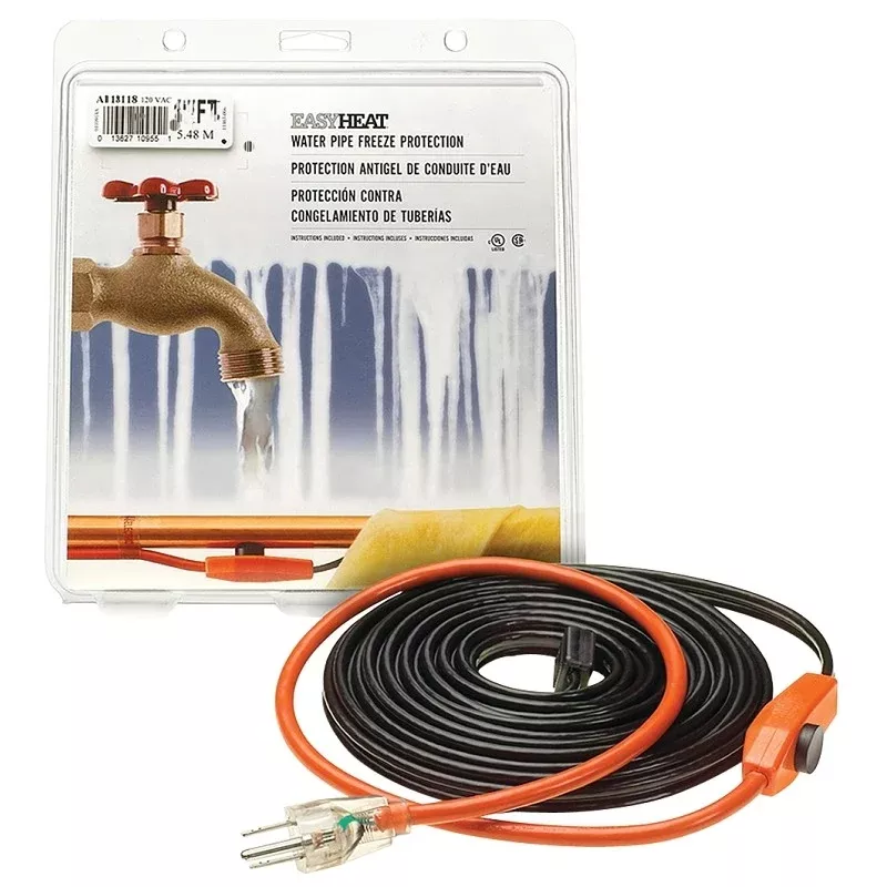 EasyHeat AHB-016A Pipe Heating Cable, 120 VAC, 6 ft L