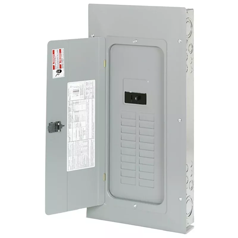 Eaton BRP20B200 Indoor Load Center, 40-Pole, 200 A, 20-Space, 40-Circuit, Main Breaker, NEMA 1 Enclosure, Bolt